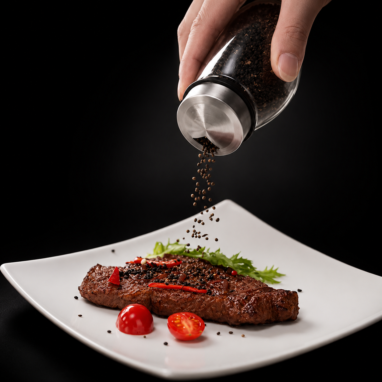 Especiero Giratorio de Cristal Premium